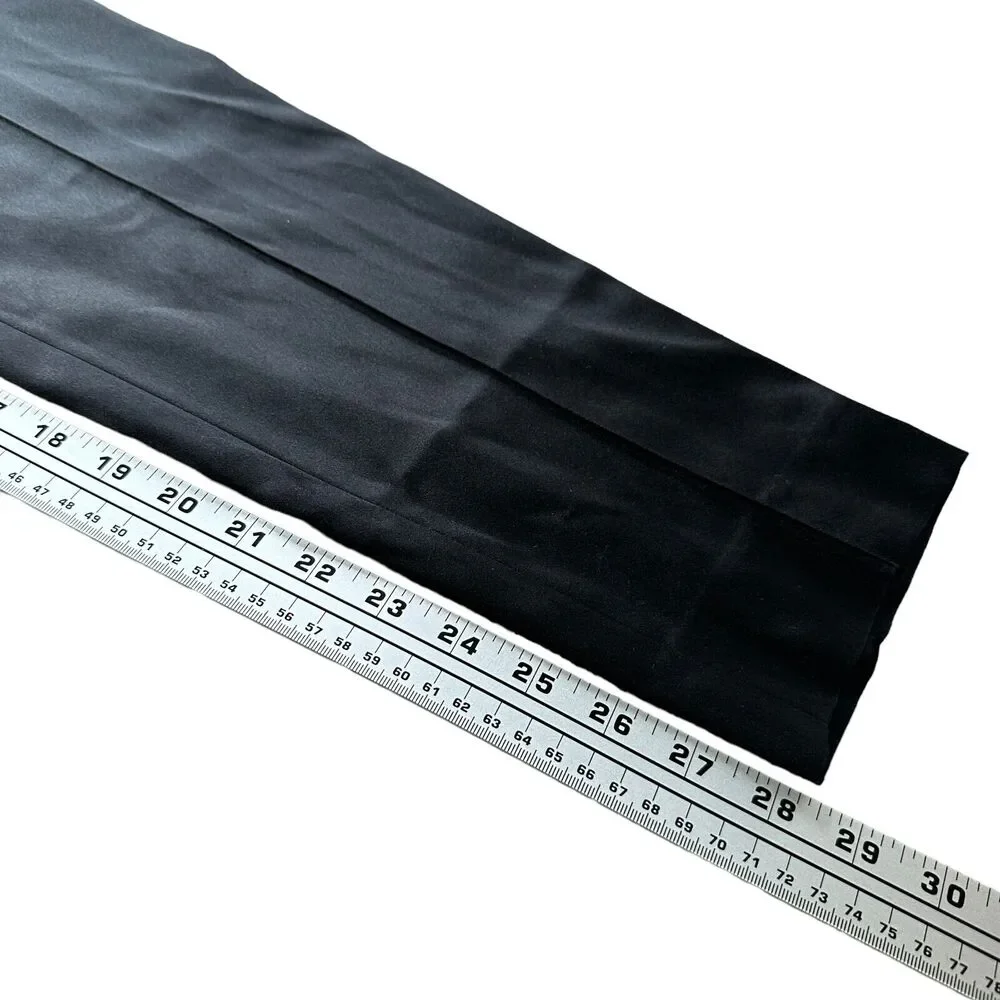 Akris Dress Pants Women's 8 Black Silk Pleated Straight Leg Side Closure‎ Zipper